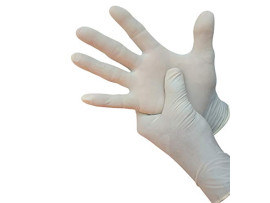 Medical Examination Disposable Hand Gloves, White, Medium, 100 Piece